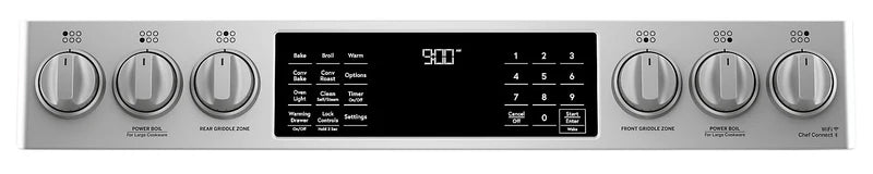 Cafe 30 Inch Slide-In Dual-Fuel Double Oven Convection Range CC2S950P2MS1