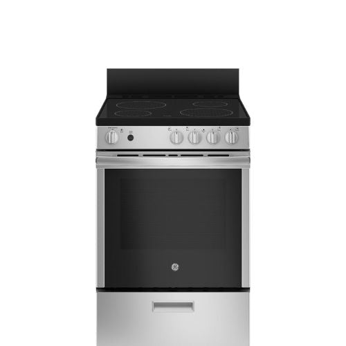 GE 24 Inch Free Standing Electric Self Clean Range JCAS640RMSS