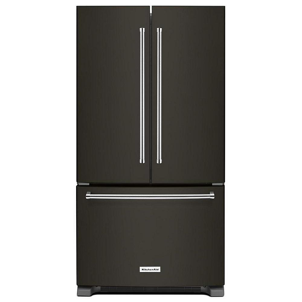 KitchenAid 25.2 Cu. Ft. 36-Inch Standard-Depth French Door Refrigerator in Black Stainless Steel