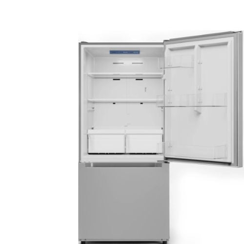 Midea 30 Inch Bottom Freezer Stainless Steel Refrigerator 19 Cu.ft. MRB19B7AST