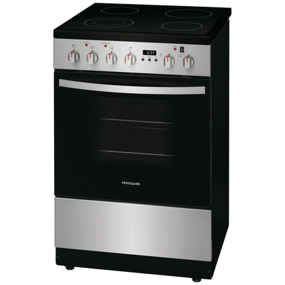 Electrolux FCFE242CAS Front Control Electric Range with 5.4 cu. ft. capacity, ceramic glass cooktop, and advanced cooking features for precision and efficiency