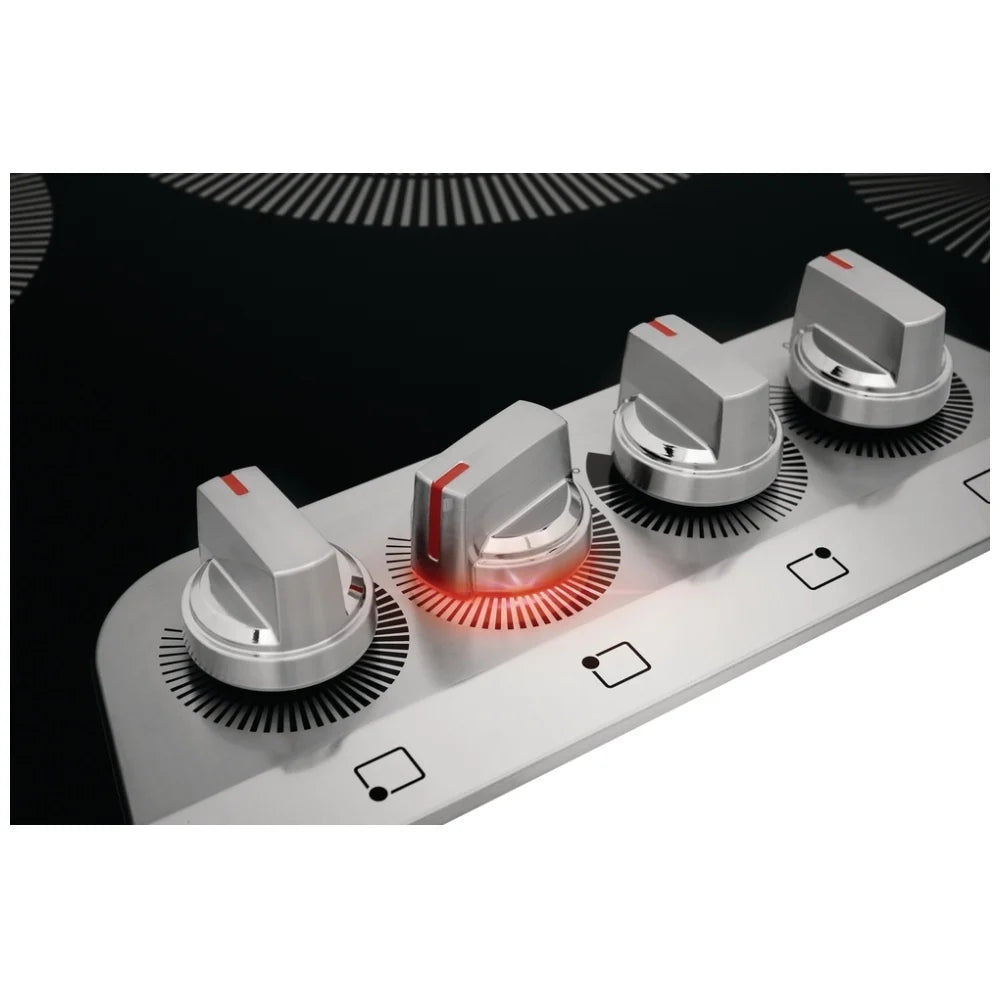 Frigidaire Gallery GCCE3049AS cooktop displaying the hot surface indicator light for added safety and awareness after cooking.