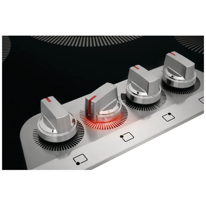 Frigidaire Gallery GCCE3049AS cooktop displaying the hot surface indicator light for added safety and awareness after cooking.