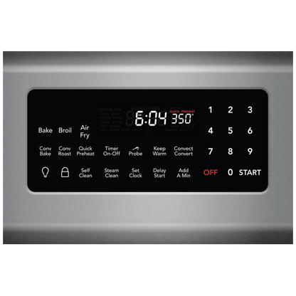 Frigidaire Gallery GCRE306CAF 30" Freestanding Electric Range with Air Fry – Stainless Steel
