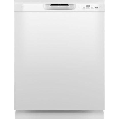 GE 24" Built-In Front Control Dishwasher White GDF511PGRWW