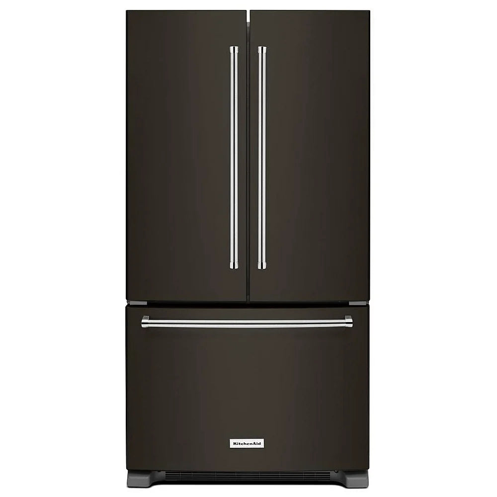KitchenAid 25.2 Cu. Ft. 36-Inch Standard-Depth French Door Refrigerator in Black Stainless Steel