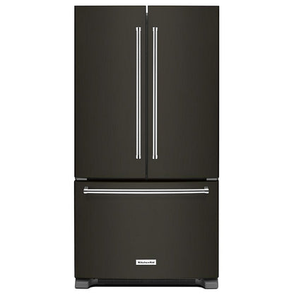 KitchenAid 25.2 Cu. Ft. 36-Inch Standard-Depth French Door Refrigerator in Black Stainless Steel