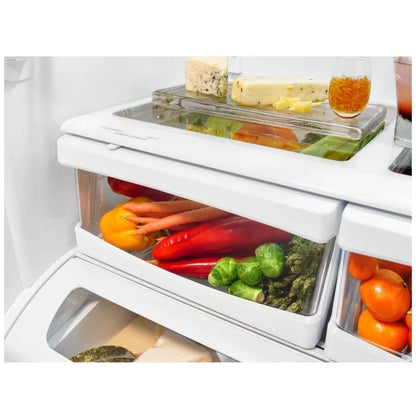 KitchenAid 25.2 Cu. Ft. 36-Inch Standard-Depth French Door Refrigerator in Black Stainless Steel