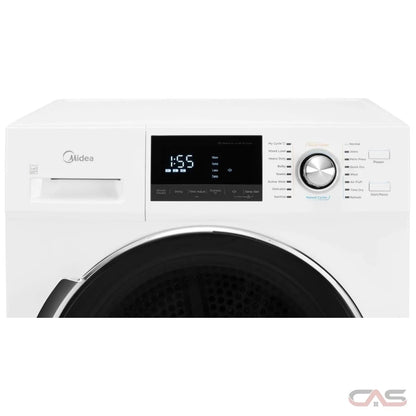 Midea Compact Digital Display Ventless Electric Stackable Dryer MLE27N5AWWC