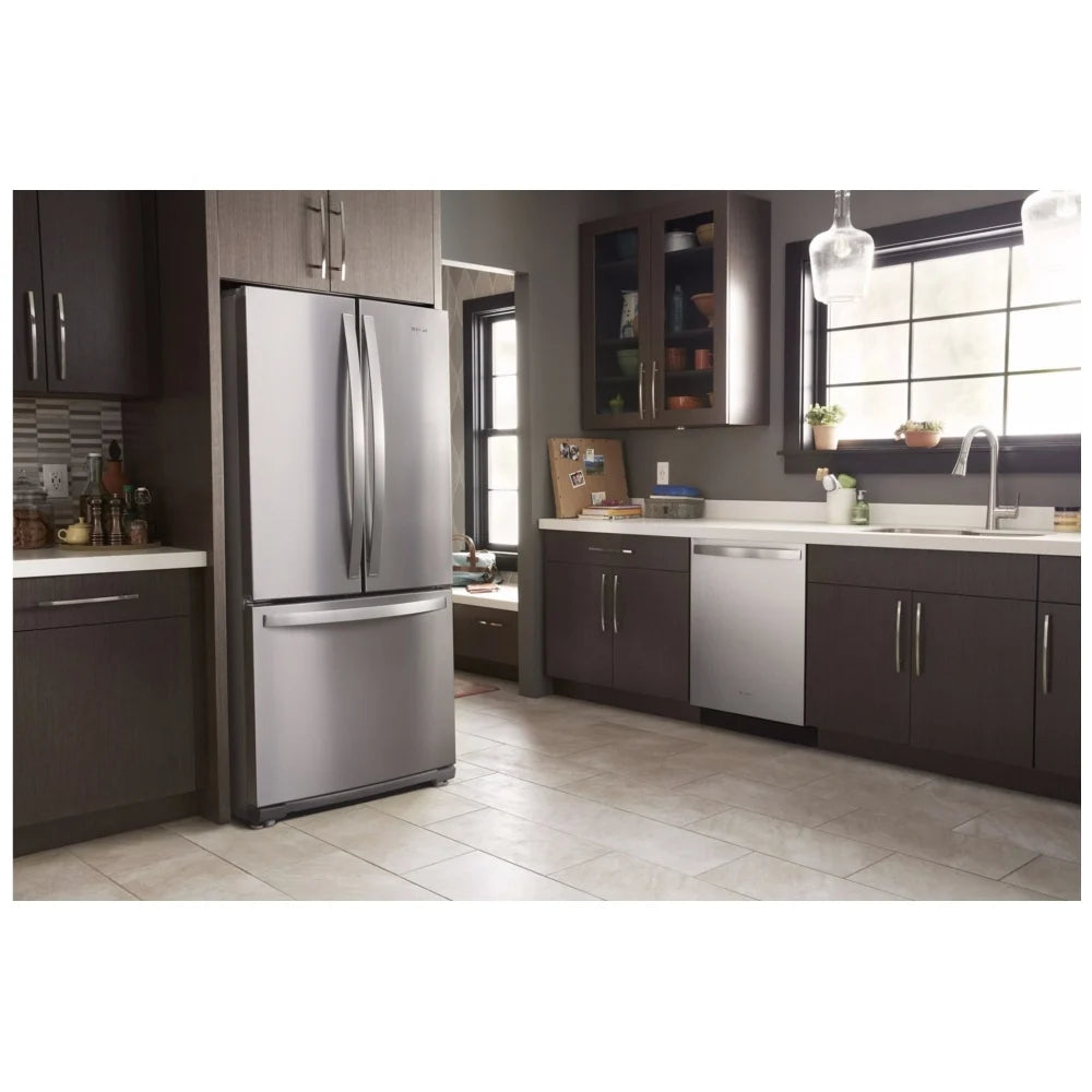 Whirlpool 30-Inch French Door Refrigerator – 19.5 cu. ft. with Electronic Touch Controls – Stainless Steel