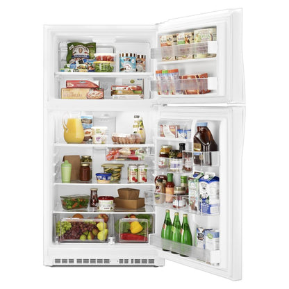 used refrigerator open