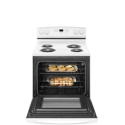 Amana 30 Inch Freestanding Electric Coil Top Range YACR4503SFW