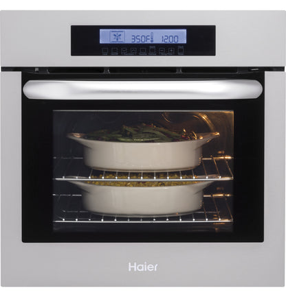 Haier 24 Inch Single 2.0 Cu. Ft. True European Convection Oven HCW2360AES