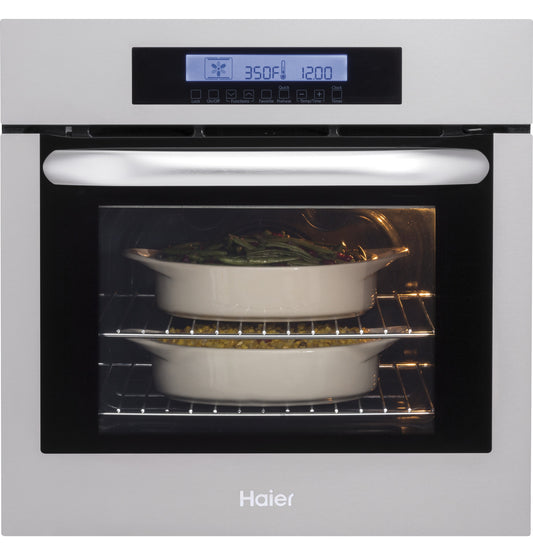 Haier 24 Inch Single 2.0 Cu. Ft. True European Convection Oven HCW2360AES