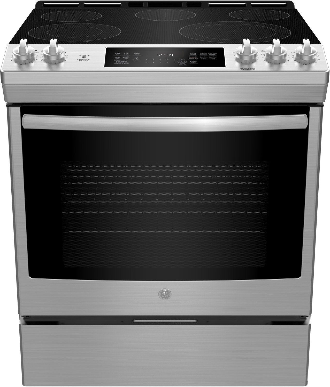 GE 30 Inch Electric Slide-in True Convection Range