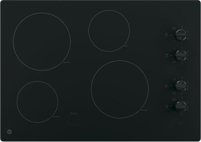 GE 30 Inch Electric Smoothtop Cooktop Black JP3030DJBB