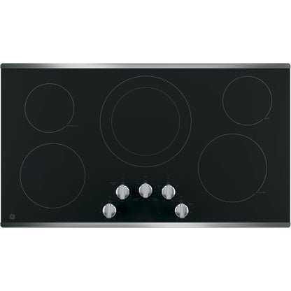 GE 36 Inch Electric Cooktop JP3036SLSS