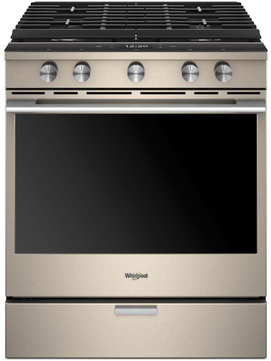 Whirlpool 5.8 Cu. Ft. Smart Front Control Gas Range With Ez-2-lift™ Hinged Cast-iron Grates WEGA25H0HZ