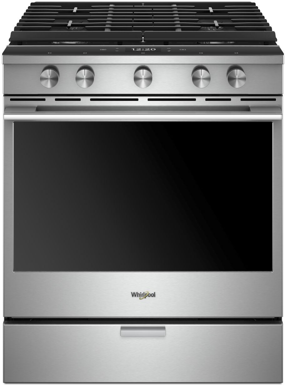 Whirlpool 5.8 Cu. Ft. Smart Front Control Gas Range With Ez-2-lift™ Hinged Cast-iron Grates WEGA25H0HZ