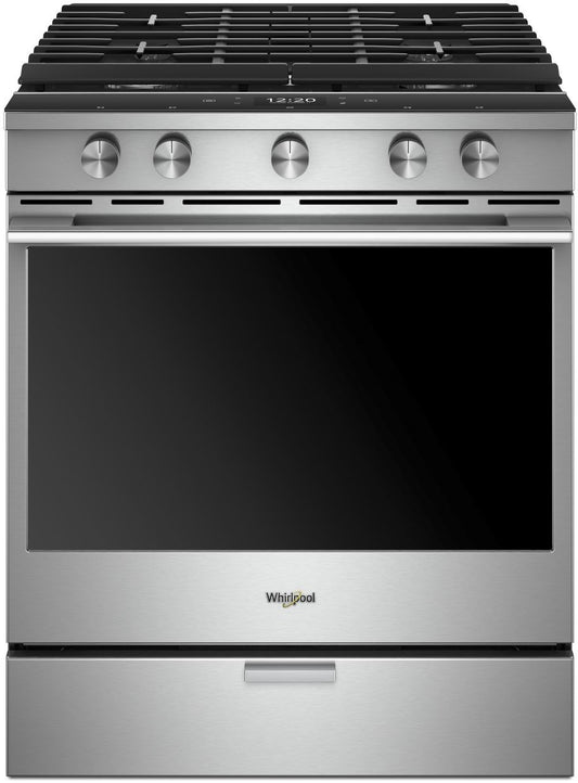 Whirlpool 5.8 Cu. Ft. Smart Front Control Gas Range With Ez-2-lift™ Hinged Cast-iron Grates WEGA25H0HZ