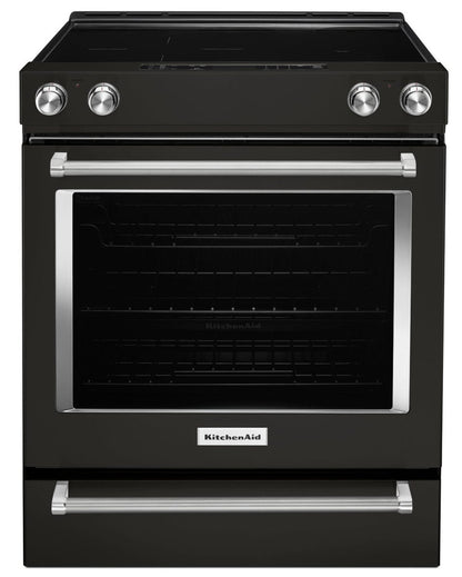 KitchenAid 30 Inch 5 Element Electric Slide-in Convection Range