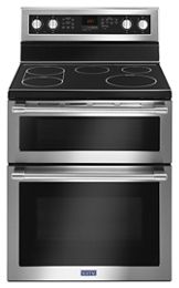 Maytag 30 Inch Double Oven Electric Stove With Evenair Convection YMET8800FZ